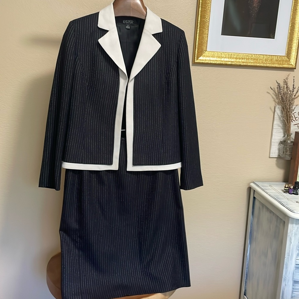 Kasper suit jacket and skirt